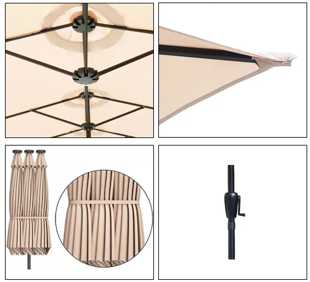 Twin Umbrella with Crank