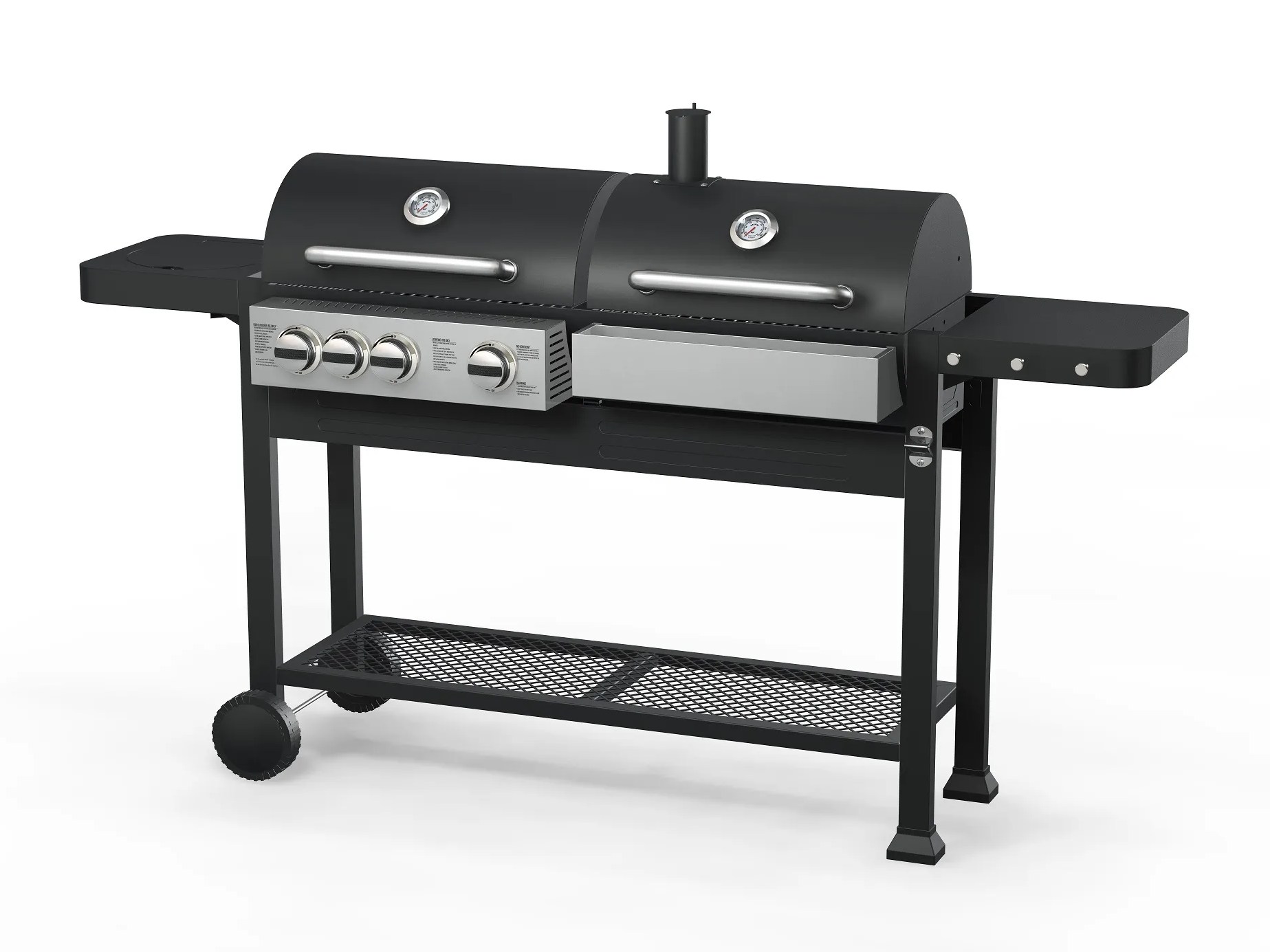 Dual Fuel Charcoal and Gas Grill