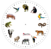 Wall Clock with 12 Birds / Animal Sounds