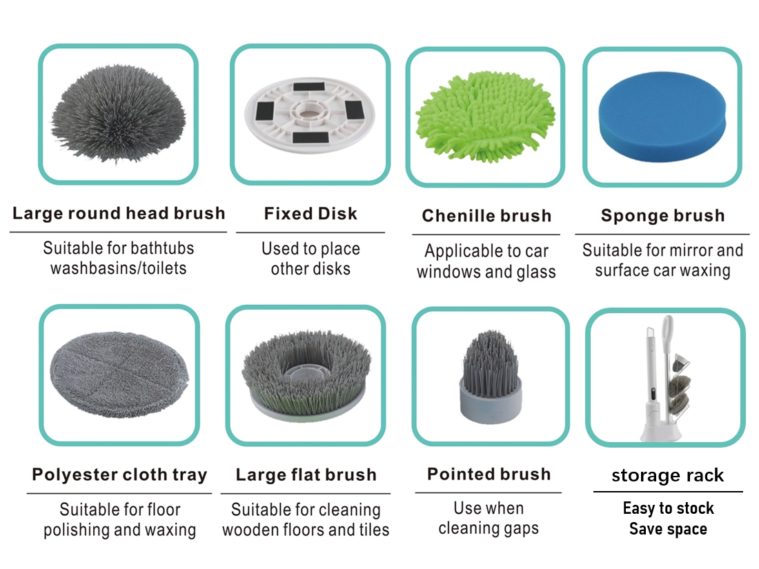 9pcs Cleaning Brush 