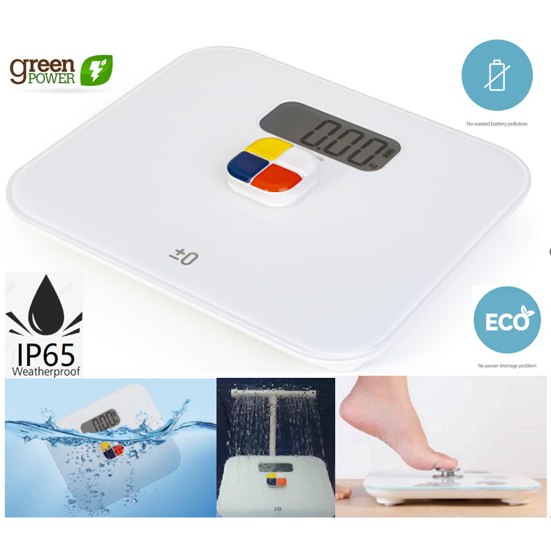 Waterproof Battery Free Bathroom Scale