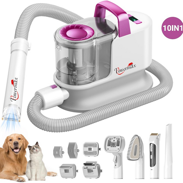 10-in-1 Pet Grooming Vacuum Kit 