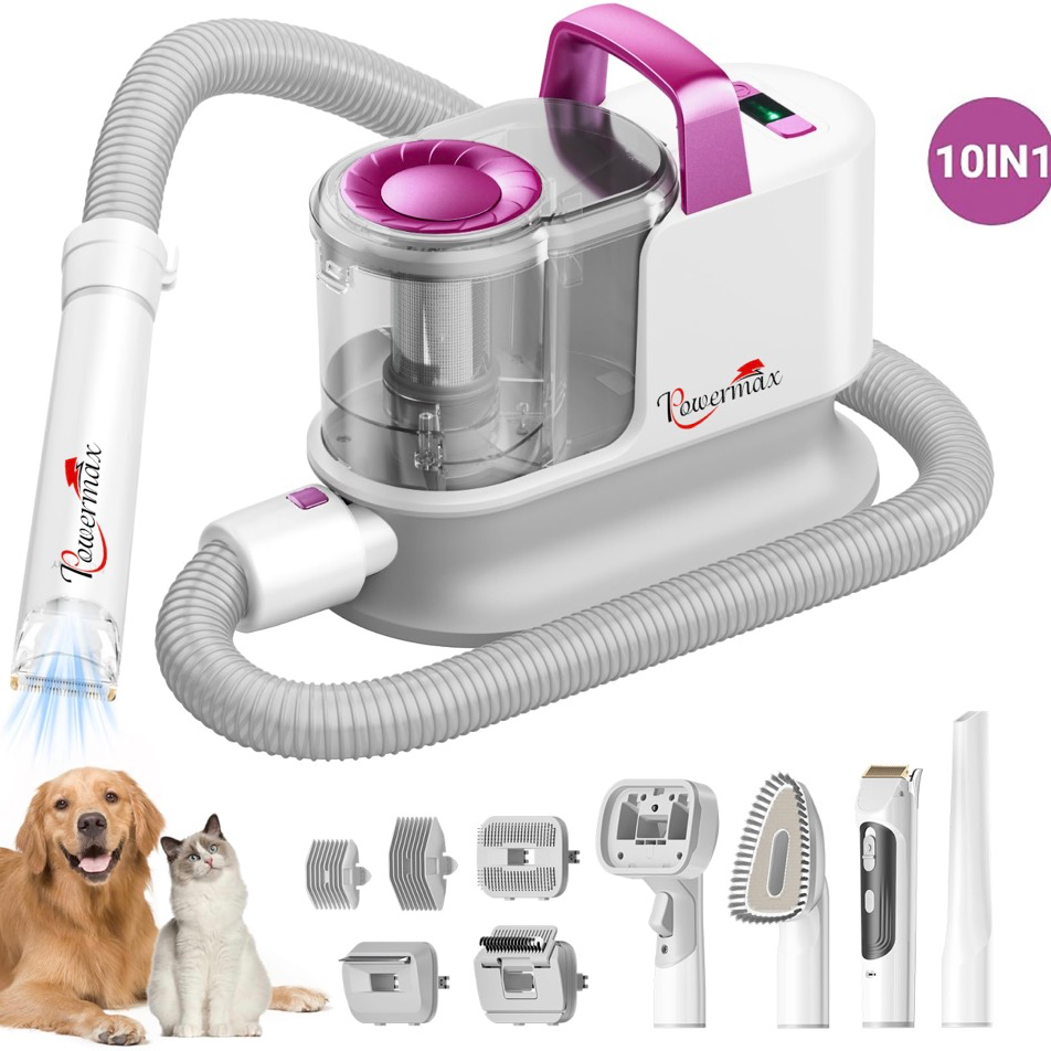 10-in-1 Pet Grooming Vacuum Kit 