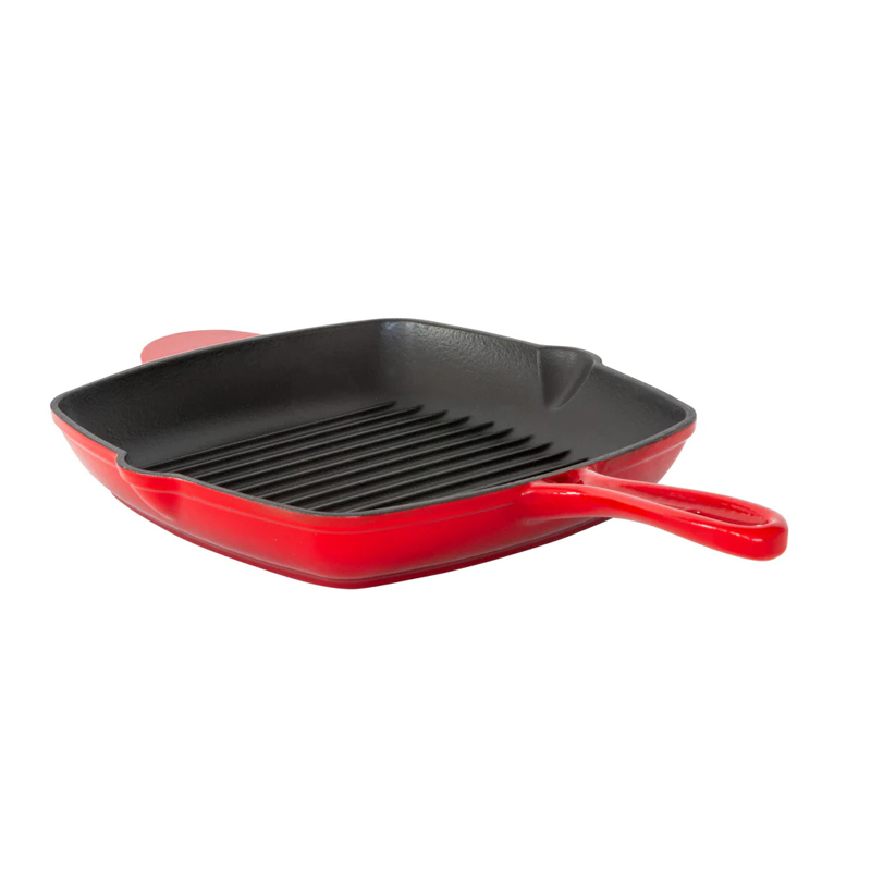 Enamelled Cast Iron Square Grill Pan