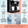Bullets/Crushed Ice/Cold Water 3-in-1 Ice Maker 