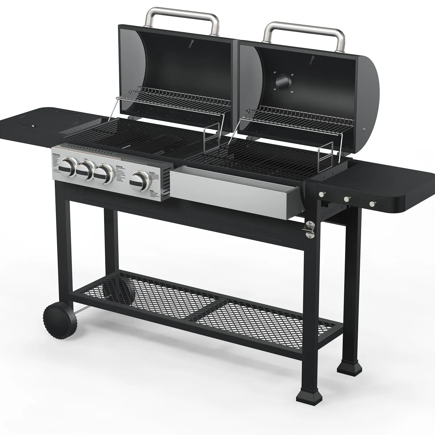 Dual Fuel Charcoal and Gas Grill