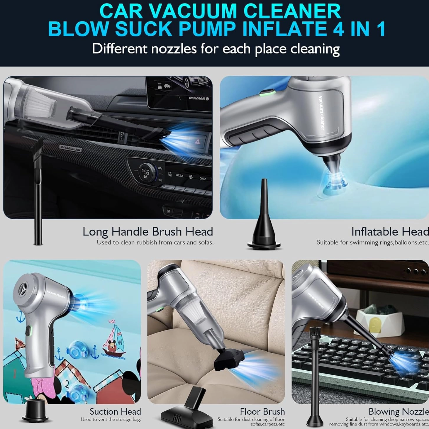 Brushless 2-in-1 Vacuum Cleaner And Air Blower