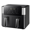 9L Dual Air Fryer With Visible Window