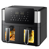 9L Dual Air Fryer With Visible Window